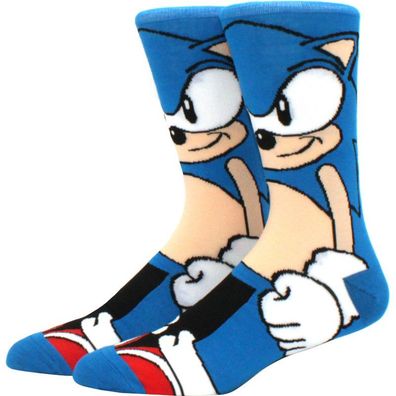 Sonic Blue Sky Hero Socken in 3/4-Länge - Sonic the Hedgehog Charakter Motiv-Socken
