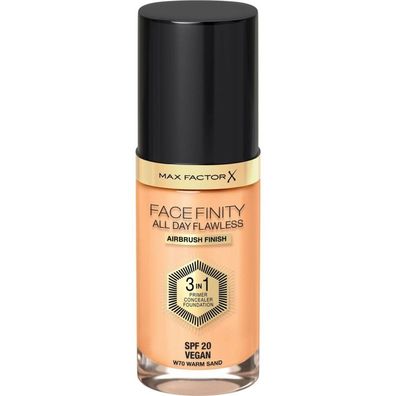 MAX FACTOR Foundation Facefinity All Day Flawless LSF 20, 70 Warm Sand, 30 ml