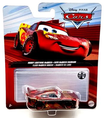 Mattel Disney PIXAR Cars 1:55 Auto GKB35 Muddy Lightning McQueen