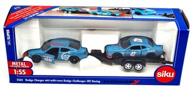SIKU 1:55 Set 2565 Dodge Charger mit Dodge Challenger SRT Racing