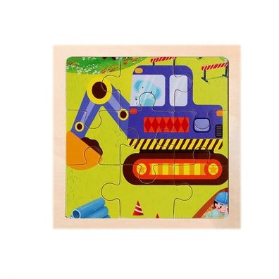 Bagger-Puzzle aus Holz, Spielzeug für Kinder