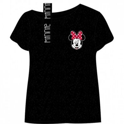 Minnie Maus T-Shirt mit glitzer Effekt - Größe: 128