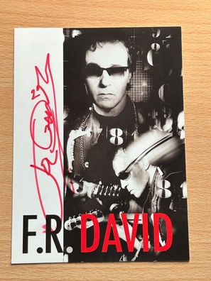 F. R. David Autogrammkarte original signiert #S4634