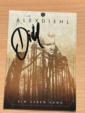 Alex Diehl Autogrammkarte original signiert #S4655