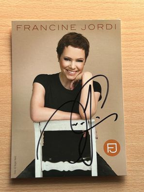 Francine Jordi Autogrammkarte original signiert #S4629