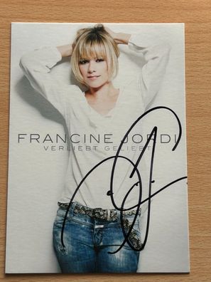 Francine Jordi Autogrammkarte original signiert #S4642
