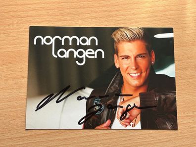 Norman Langen Autogrammkarte original signiert #S4676