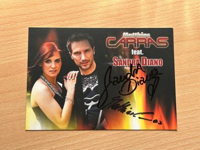 Matthias Carras Sandra Diano Autogrammkarte original signiert #S4681