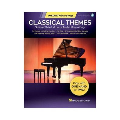 Classical Themes - Instant Piano Songs Simple Sheet Music + Audio P