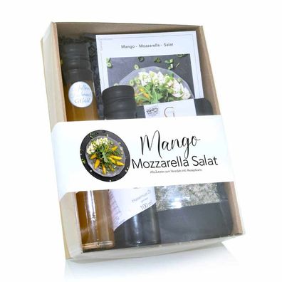 Genial Geniessen Mango-Mozzarella-Salat Set Geschenkset Sommer Salat Genussgeschenk