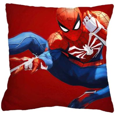 Spider-Man Kopfkissenbezug 45x45cm - Marvel Comics Kissenhülle mit Reißverschluss