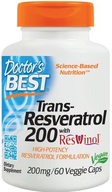 Best Trans-Resveratrol, 200mg - 60 vcaps
