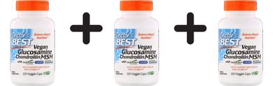 3 x Vegan Glucosamine/ Chondroitin/ MSM - 120 vcaps