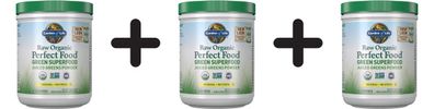 3 x Perfect Food RAW Organic Green Super Food, Original - 209g
