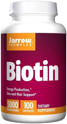 Biotin, 5000mcg - 100 caps