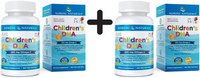 2 x Children's DHA, 250mg Strawberry - 360 softgels