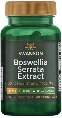 5-Loxin Boswellia Serrata Extract, 125mg - 60 vcaps