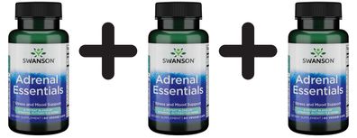 3 x Adrenal Essentials - 60 vcaps