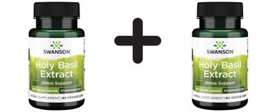2 x Holy Basil Extract, 400mg - 60 vcaps