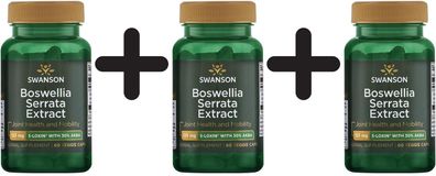 3 x 5-Loxin Boswellia Serrata Extract, 125mg - 60 vcaps