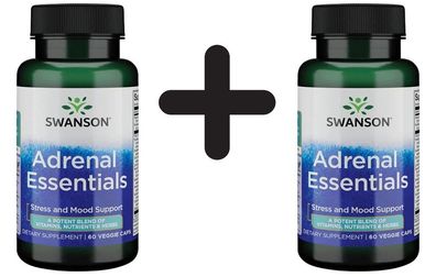 2 x Adrenal Essentials - 60 vcaps