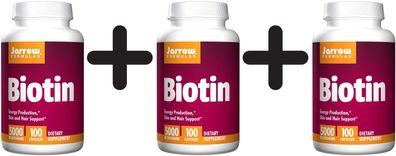 3 x Biotin, 5000mcg - 100 caps