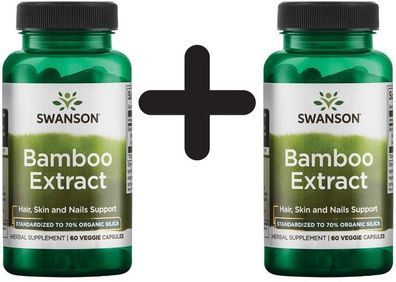 2 x Bamboo Extract, 300mg - 60 vcaps
