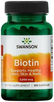 Biotin, 5mg - 100 caps