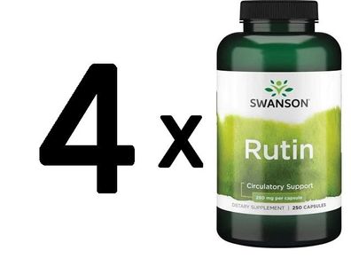 4 x Rutin, 250 mg - 250 caps