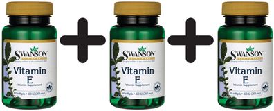 3 x Vitamin E, 400 IU - 60 softgels
