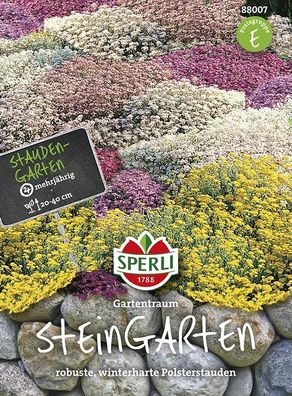 Steingarten Gartentraum, enthält mehrjährige Polsterstauden für sonnig Beete...