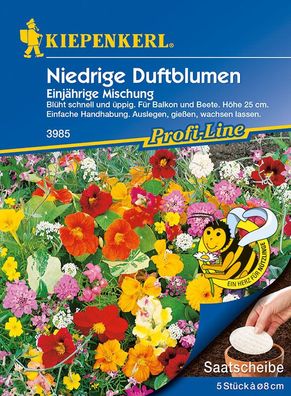 Niedrige Duftblumenmischung, Duftender Steingarten, 5 Saatscheiben
