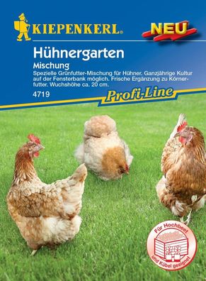 Hühnergarten (Inhalt: 30 gr.), spezielle Grünfutter Saatgut-Mischung für Hühner