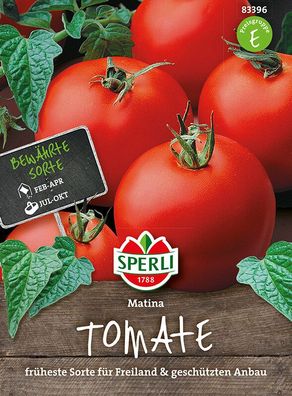 Salat-Tomaten Matina, früheste Freilandtomate, platzfest und von sehr gutem