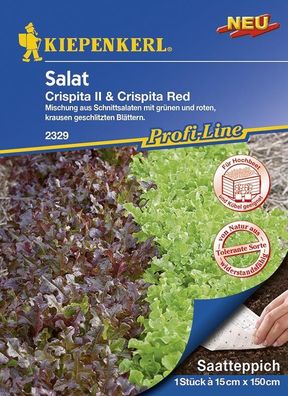 Saatteppich Salat Crispita II, Crispita Red (LS16037) (15cm x 150cm)