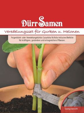Veredelungs-Set für Gurken und Melonen (Veredelungsunterlage), inkl. Anleitung