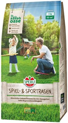SPERLI's Spiel- & Sportrasen RSM 2.3, 1 kg für ca. 50 m², robust und...