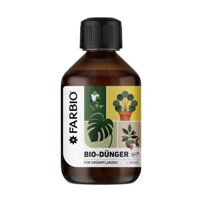 FARBIO® Bio-Dünger für Zimmer und Grünpflanzen, 250ml