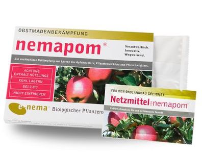 Nemapom SF Nematoden zur Bekämpfung des Apfelwicklers