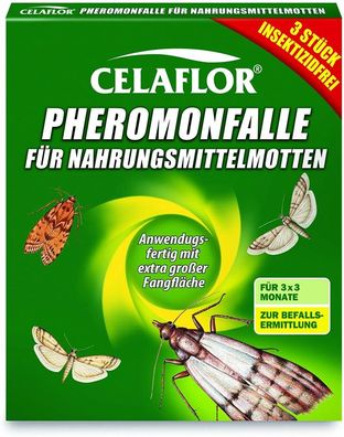 Celaflor Pheromonfalle für Nahrungsmittelmotten, Mottenfalle für...