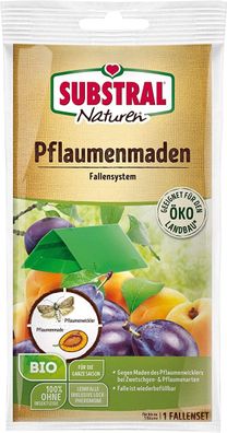 Naturen Pflaumenmaden-Falle, 1 Set für insektizidfreies Fallensystem für...