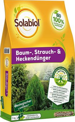 Solabiol Baum-, Strauch & Heckendünger mit Wurzelstimulator Sofort- und...