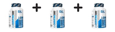 3 x EVL Nutrition Carnitine500 (120)