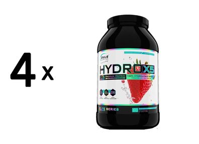 4 x Genius Nutrition Hydro-X5 (1800g) Strawberry