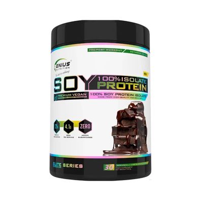 Genius Nutrition 100% Soy Protein Isolate (900g) Chocolate