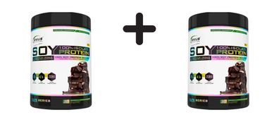 2 x Genius Nutrition 100% Soy Protein Isolate (900g) Chocolate