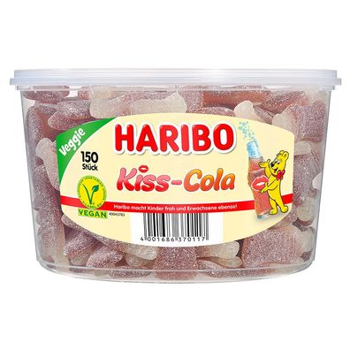 Haribo Kisscola 150 Stück - 1,35 kg Dose