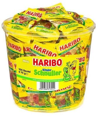 Haribo Kinder Schnuller Mini 100 Beutel - 1 kg Dose
