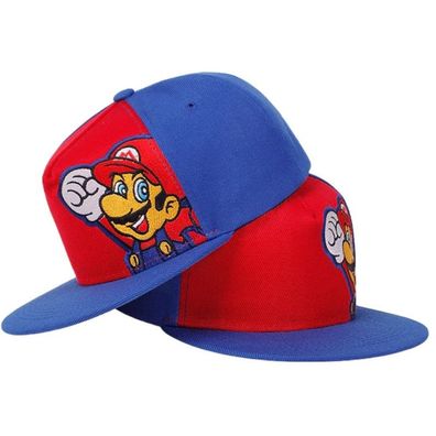 Super Mario Rot/ Blaue Snapback Cap - Kappen Mützen Hüte Hats Capys Basecaps Caps