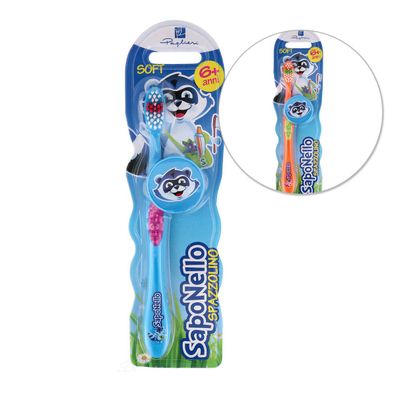 Paglieri SapoNello Zahnbürste mit weichen Borsten für Kinder ab 6 Jahren